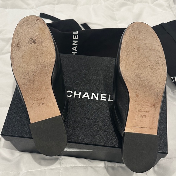 CHANEL Black Women’s Loafers 100% Authentic - Picture 3 of 8